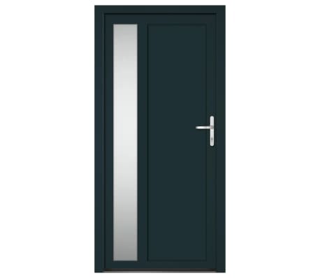 vidaXL Voordeur 98x200 cm PVC antracietkleurig