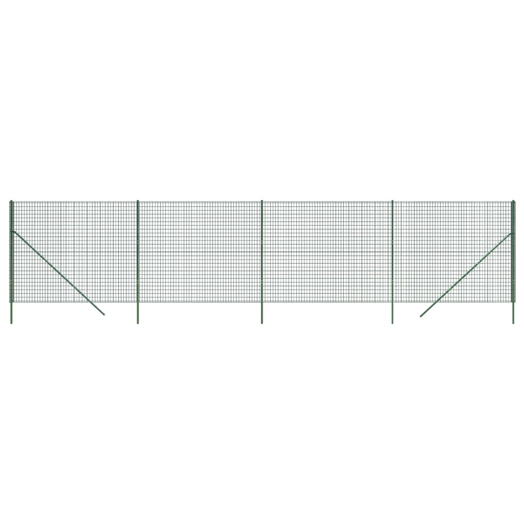 vidaXL Drátěné pletivo zelené 2,2 x 10 m pozinkovaná ocel