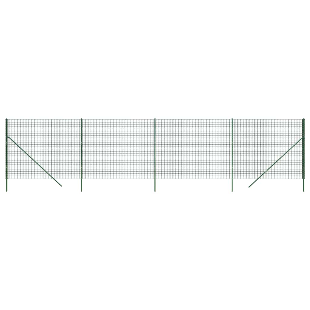 vidaXL Drátěné pletivo zelené 2,2 x 10 m pozinkovaná ocel