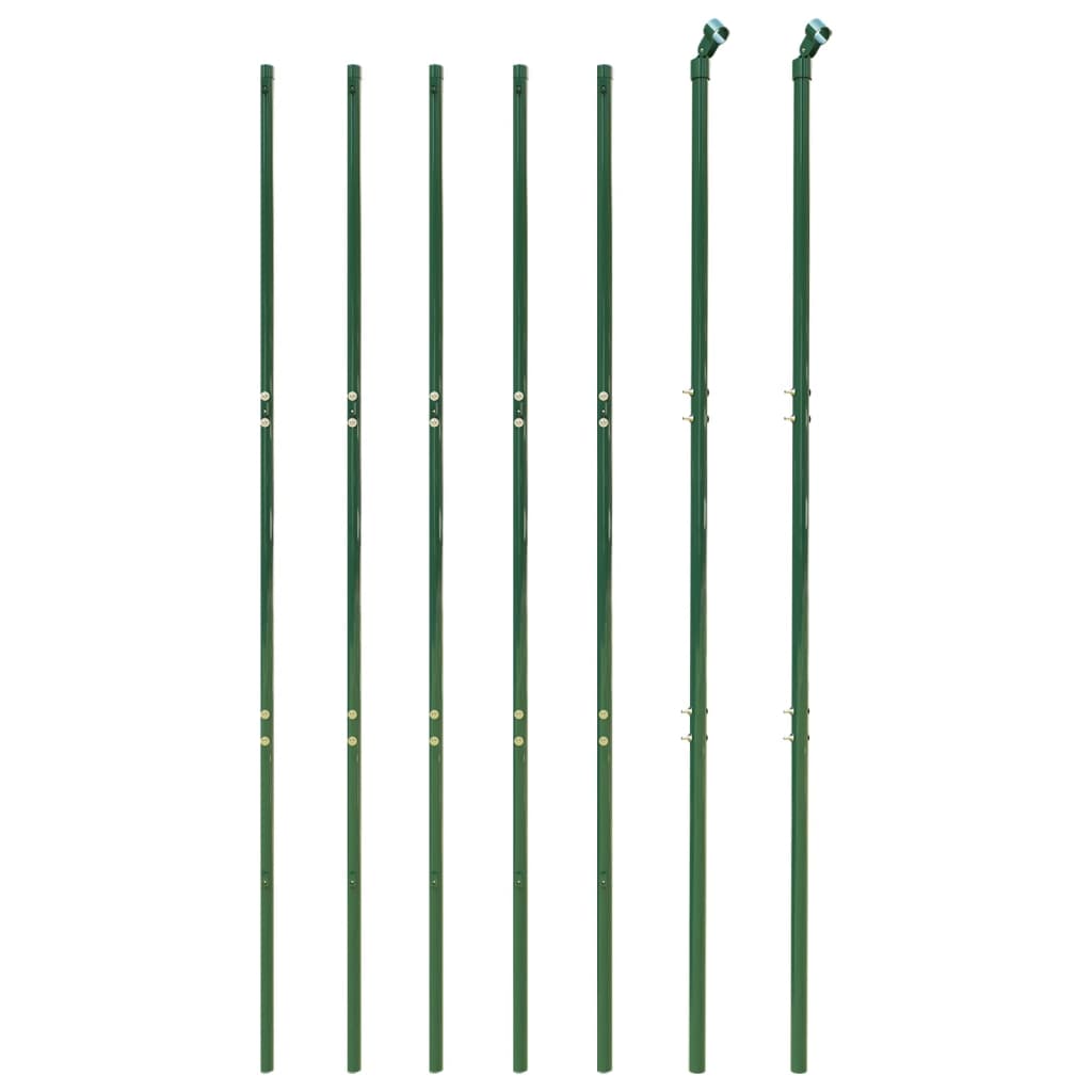 vidaXL Draadgaashek 2,2x10 m gegalvaniseerd staal groen afbeelding