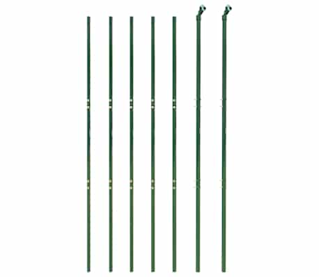vidaXL Draadgaashek 2,2x10 m gegalvaniseerd staal groen