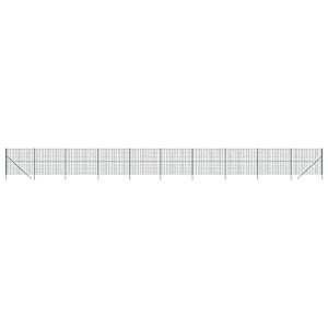 vidaXL traataed, roheline, 1,4 x 25 m, tsingitud teras