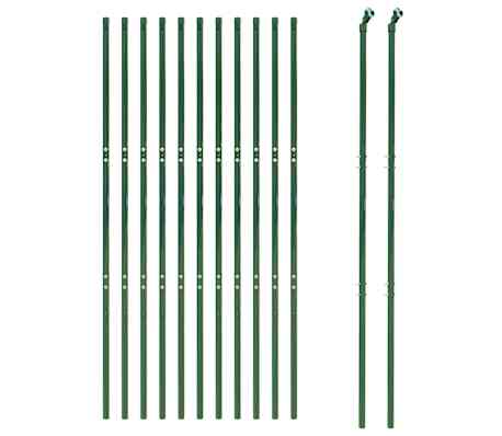 vidaXL zöld horganyzott acél drótkerítés 1,8 x 25 m