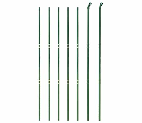 vidaXL Wire Mesh Fence Green 1.6x10 m Galvanised Steel