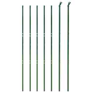 vidaXL Wire Mesh Fence Green 1.6x10 m Galvanised Steel