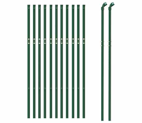 vidaXL Draadgaashek 0,8x25 m gegalvaniseerd staal groen