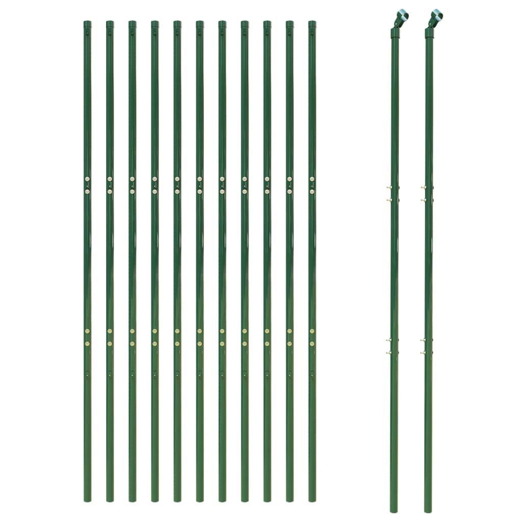 vidaXL Draadgaashek 1,4x25 m gegalvaniseerd staal groen afbeelding