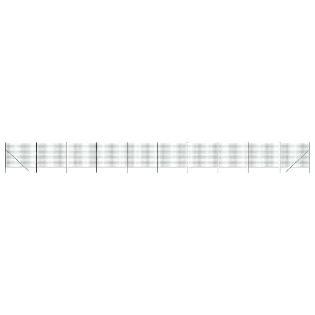 vidaXL Drátěné pletivo zelené 1,6 x 25 m pozinkovaná ocel