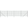 vidaXL traataed, roheline, 1,6 x 10 m, tsingitud teras