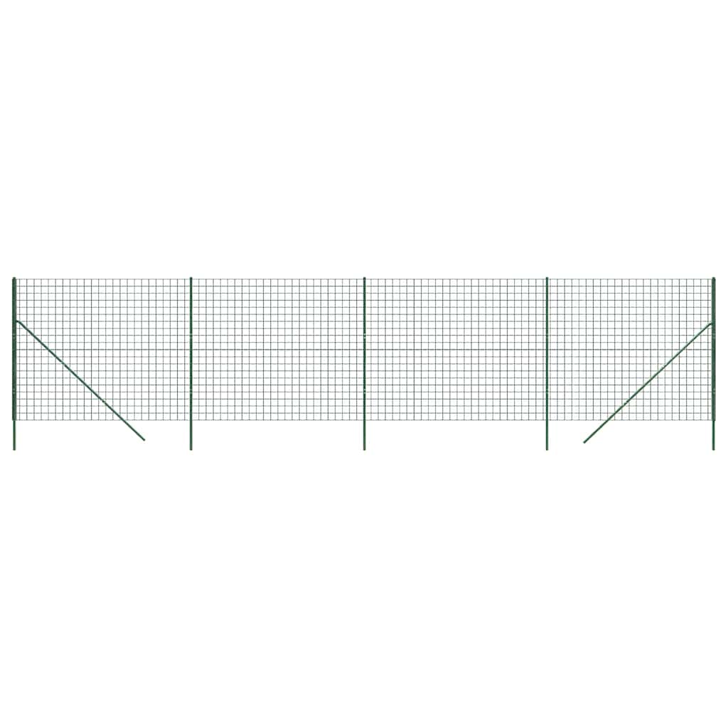 vidaXL Drátěné pletivo zelené 1,6 x 10 m pozinkovaná ocel