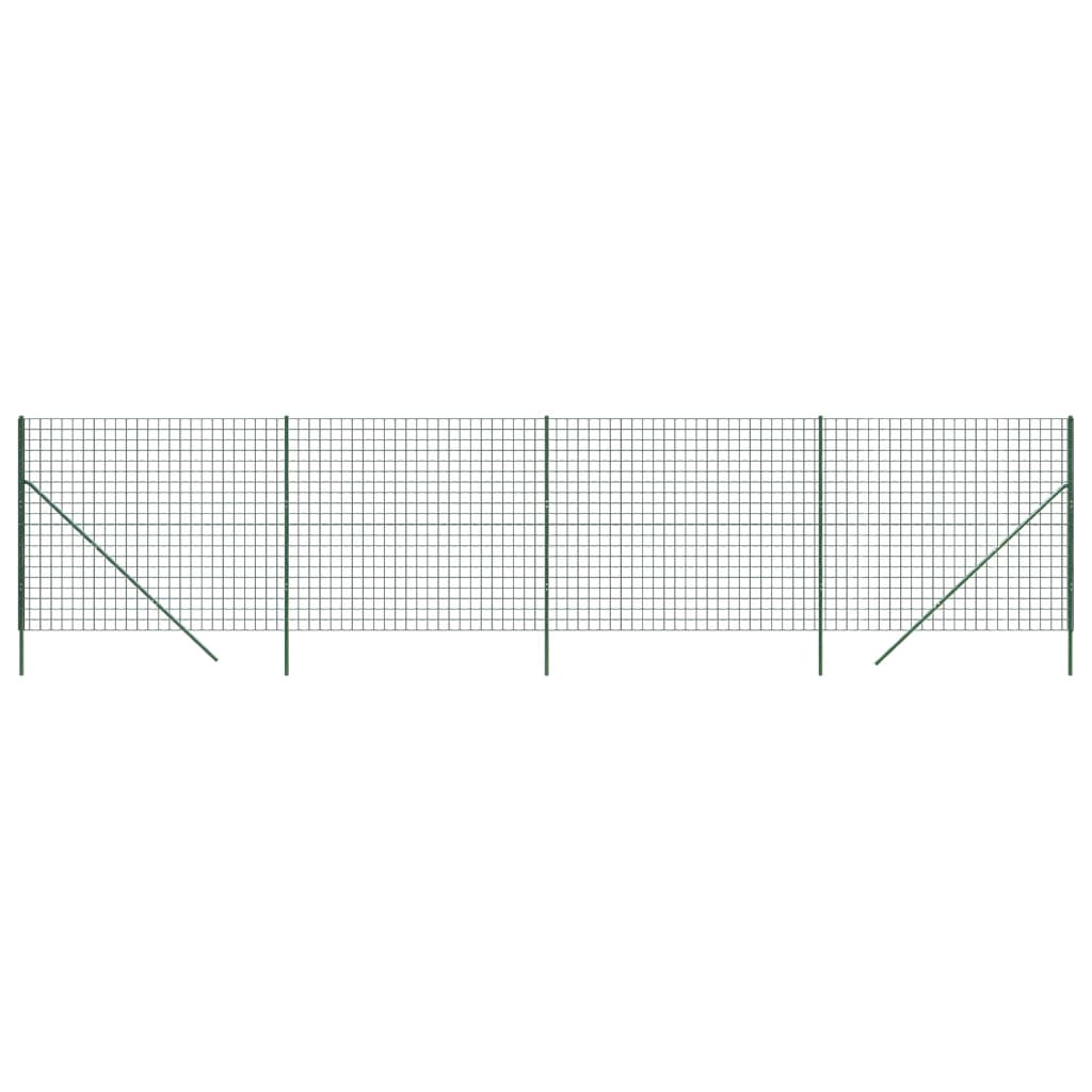 vidaXL Drátěné pletivo zelené 1,8 x 10 m pozinkovaná ocel