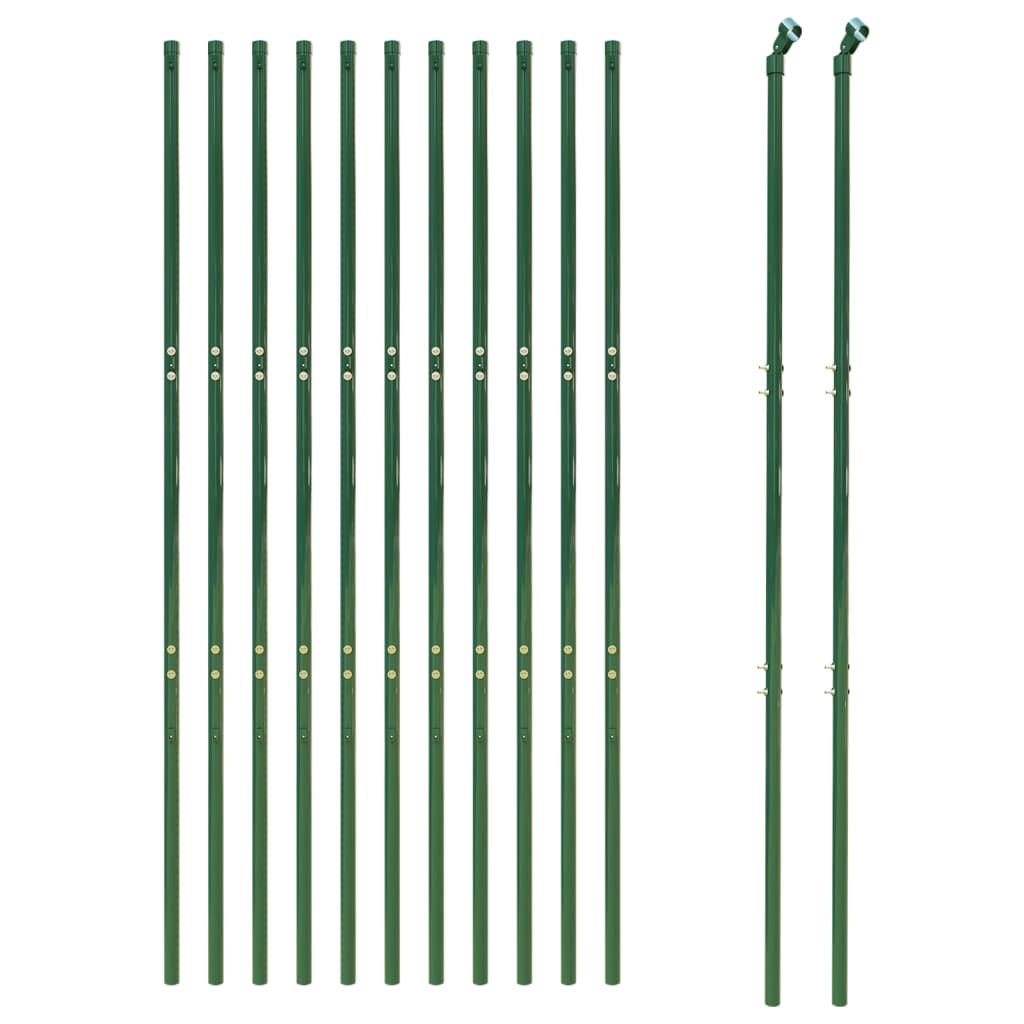 vidaXL Draadgaashek 1,8x25 m gegalvaniseerd staal groen afbeelding