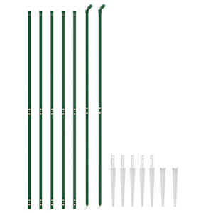 vidaXL traataed vaiadega, roheline, 1,4 x 10 m