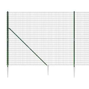 Drátěný plot s kotevními hroty zelený 2,2 x 10 m - obrázek 5