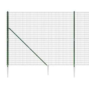 Drátěný plot s kotevními hroty zelený 1,4 x 25 m - obrázek 5