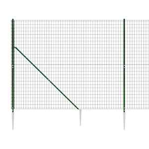 Drátěný plot s kotevními hroty zelený 1,6 x 25 m - obrázek 5