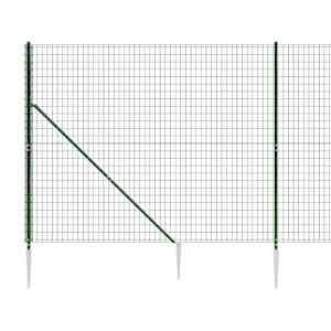 Drátěný plot s kotevními hroty zelený 2,2 x 25 m - obrázek 5