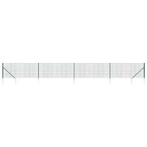 vidaXL traataed vaiadega, roheline, 1,1 x 10 m