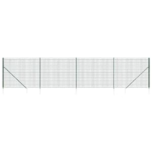 Drátěný plot s kotevními hroty zelený 1,4 x 10 m - obrázek 2