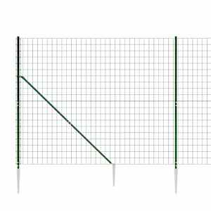 Drátěný plot s kotevními hroty zelený 1,6 x 10 m - obrázek 4