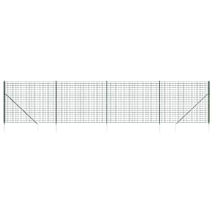 Drátěný plot s kotevními hroty zelený 2 x 10 m - obrázek 2