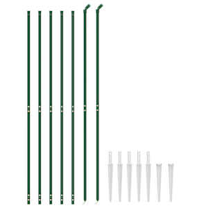 vidaXL Draadgaashek met grondankers 1,4x10 m groen