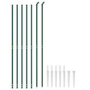 vidaXL Draadgaashek met grondankers 1,6x10 m groen