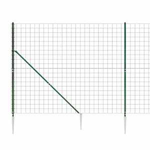 Drátěný plot s kotevními hroty zelený 1,8 x 10 m - obrázek 4
