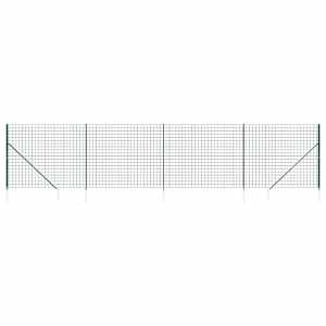 Drátěný plot s kotevními hroty zelený 2,2 x 10 m - obrázek 2