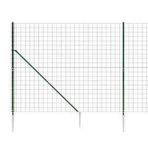 Drátěný plot s kotevními hroty zelený 2,2 x 10 m - obrázek 4