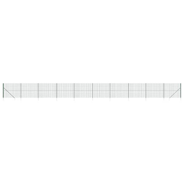 vidaXL traataed vaiadega, roheline, 1,4 x 25 m