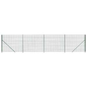 vidaXL traataed &auml;&auml;rikuga, roheline, 1,4x10 m