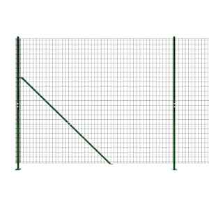 Drátěný plot s přírubami zelený 1,4 x 10 m - obrázek 4