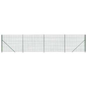 Drátěný plot s přírubami zelený 2,2 x 10 m - obrázek 2
