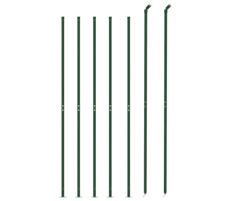 vidaXL Ograda od žičane mreže s prirubnicom zelena 1,8 x 10 m