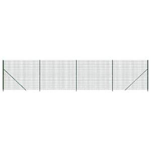 vidaXL traataed &auml;&auml;rikuga, roheline, 2,2x10 m