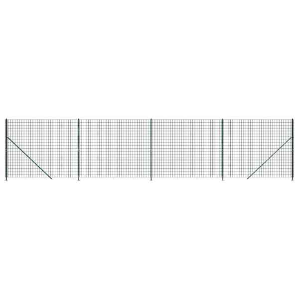 vidaXL traataed &auml;&auml;rikuga, roheline, 2,2x10 m