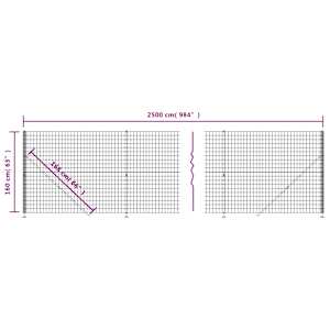 Drátěný plot s přírubami zelený 1,6 x 25 m - obrázek 6