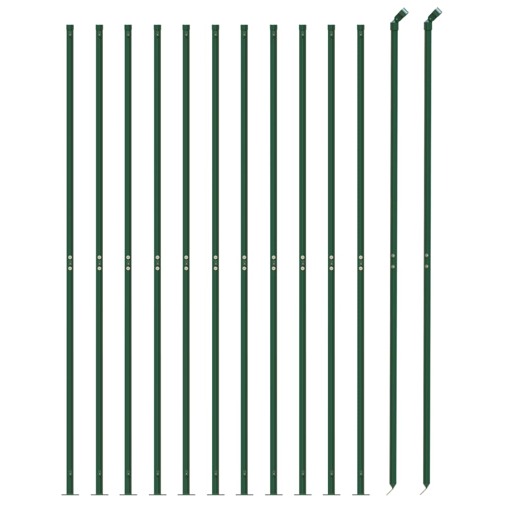 vidaXL Draadgaashek met flens 1,6x25 m groen afbeelding