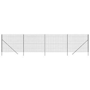 Drátěný plot antracitový 2,2 x 10 m pozinkovaná ocel - obrázek 2