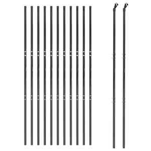 vidaXL Cl&ocirc;ture en treillis m&eacute;tallique anthracite 2,2x25 m