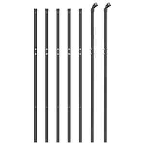 vidaXL Wire Mesh Fence Anthracite 0.8x10 m Galvanised Steel