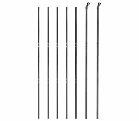 vidaXL Cl&ocirc;ture en treillis m&eacute;tallique anthracite 1,4x10 m