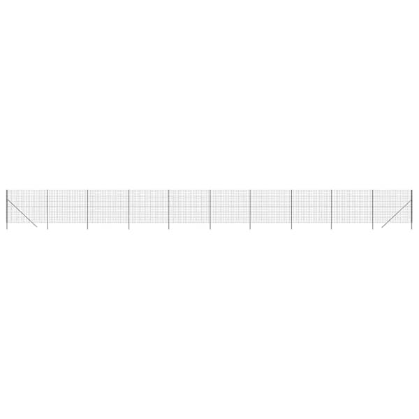 vidaXL traataed, antratsiithall, 2,2x25 m, tsingitud teras