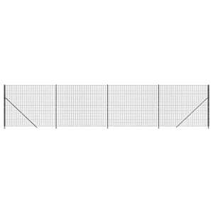vidaXL traataed &auml;&auml;rikuga, antratsiithall, 1,4x10 m