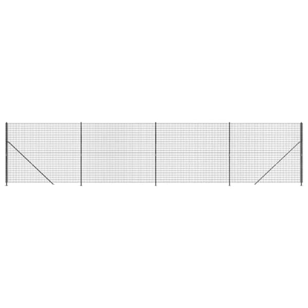 vidaXL traataed &auml;&auml;rikuga, antratsiithall, 1,4x10 m
