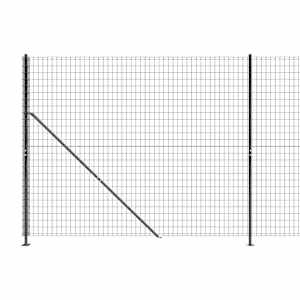 Drátěný plot s přírubami antracitový 1,4 x 10 m - obrázek 5