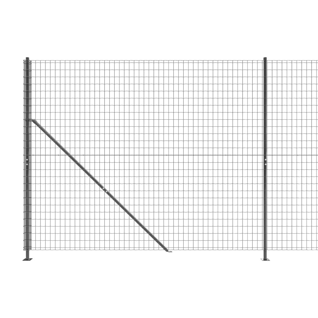  Drôtený plot s prírubou antracitový 1,4x25 m
