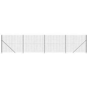 vidaXL traataed &auml;&auml;rikuga, antratsiithall, 1,4x10 m