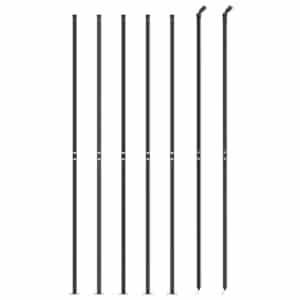 vidaXL tr&aring;dhegn med flange 1,8x10 m antracitgr&aring;